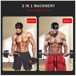 <<READY STOCK>> Single Dumbbell Bumper Plate Convertible & Adjustable Set Gym (10KG)