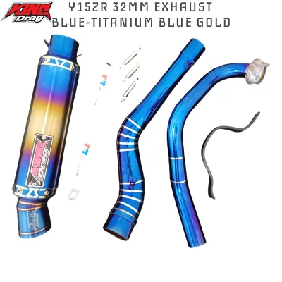 KING DRAG YAMAHA Y15ZR LC135 5S HONDA RS150 RACING EXHAUST PIPE 32MM 35MM Muffler Motorcycle Accessories Motorcycle Muffler Y15 EKZOS Muffler MOTOSIKAL