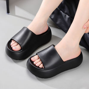 Free Shipping 26 New WomenS Thick-Soled Slippers EVA Material Height-Increasing Non-Slip Simple And Versatile Suitable For Both Indoor And Outdoor Wear