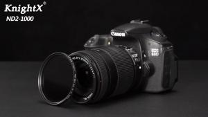Knightx ND2-1000 ตัวแปร n eutral Density ปรับกล้องเลนส์กรองสำหรับ Canon Sony Nikon 700D D5100 2000D 50D ภาพ D80 แสง DSLR 500D 24-105 400D อุปกรณ์เสริม D70 DSLR 200D 500D 60D D5100 18-135 49 52 55 58 62 67 72 77 มม.