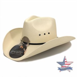 Western Style Canvas Hardbodied Cowboy Hat Original Production Travel Camping Sunshade Casual Flat Top Wide Brim Mens Hat