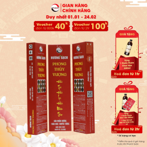Hương sạch phong thủy vượng - Phong Thủy Tam Nguyên - Nhang sạch thảo mộc tự nhiên nhang thảo dược không hóa chất