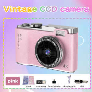 4k Digital Camera Retro CCD Portable Camera 50 Million Pixels Auto Focus Camera Dual Camera Flash