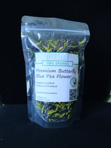 100% Certified Organic Premium Natural Organic Butterfly Blue Pea Flower 蝶豆花 - Origin Thailand Farm Home Grown (50g)