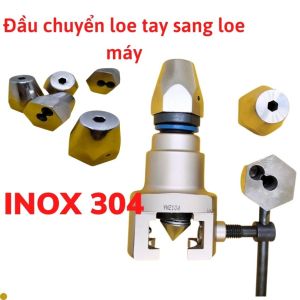 Loe ống đồng bằng khoan pin  .INOX 304- Đầu Chuyển Loe tay sang loe máy.