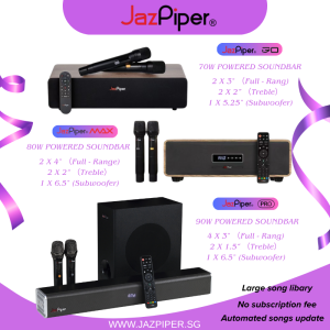 Family Home Karoke System Jazpiper Max | Jazpiper GO|  Jazpiper Pro | No Subscription Fee | Ready Stock All-in-one Karaoke soundbar Karaoke system with Large song libary
