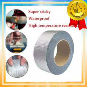 aluminium foil tape 5 meter super adhesive duct tape lakban anti bocor lakban alumunium waterproof isolasi alumunium Lem Perekat