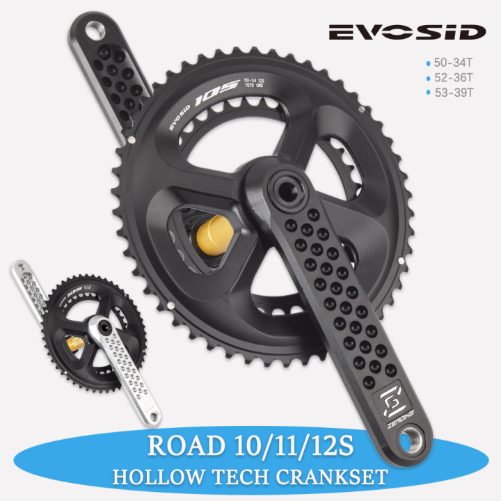EVOSID 105 Road Bike Crankset GXP 5034T Chainring CNC 170 172.5 175mm With Bottom Bracket 11/12