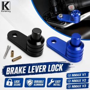 Keranixy TorqueMate Motorcycle Brake Lever Lock & Parking Brake Switch for Nmax 155-Aluminum Safety Accessory