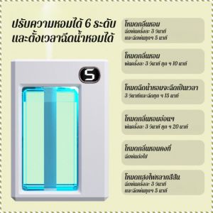 น้ำหอม ฉลาด เครื่องกระจายกลิ่นหอม สเปรย์อัตโนมัติตามเวลา ฟอกอากาศ ติดผนังอเนกประสงค์ มัลติฟังก์ชั่น