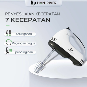 Han River Stand Mixer Stainless Steel Mesin Pembuat Kue (HRDDQ03WT)