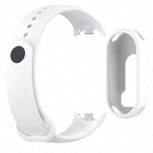 Silicone Strap and Protective Case Compatible for Xiaomi Smart Band 10/Xiaomi Band 9/Xiaomi Band 8