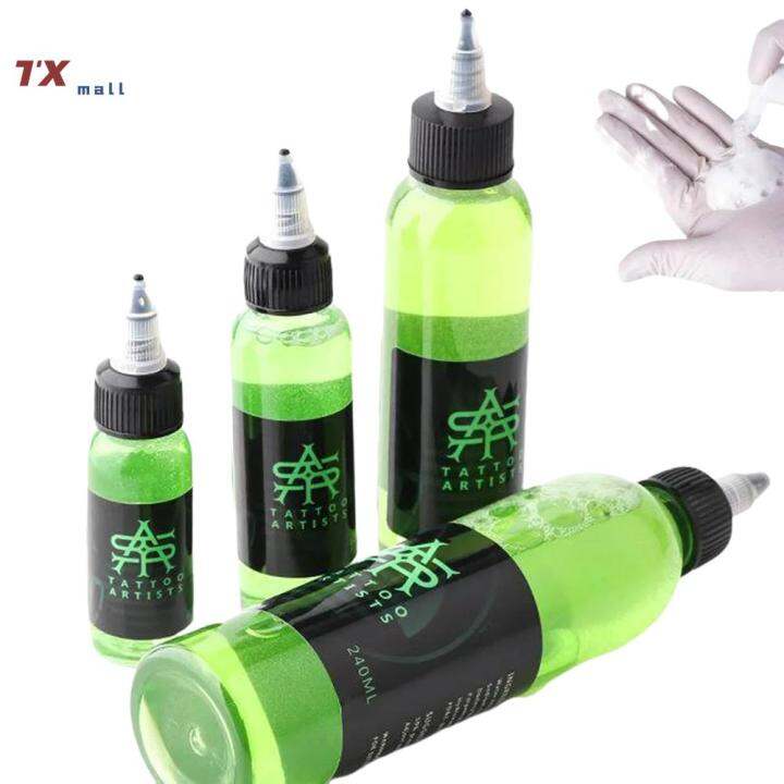 TX 30 60 120ML Green Soap Tattoo Cleaning Solution With Analgesic   7daef73d5cd359226457248eca1f6849  720x720q80 