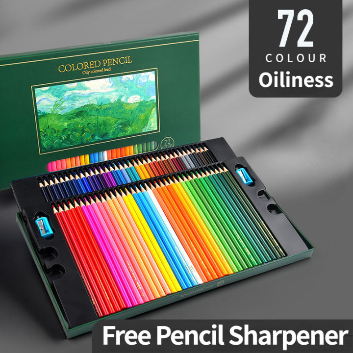 Brutfuner Color Pencil Oily Color Pen Sketch Pencil Set Iron Box ...