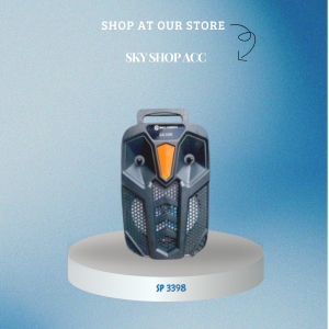 Speaker Bluetooth Wireless Karaoke Portable/Speaker Kimiso MKC-3398 Size 6.8" Inchi Bonus Mic