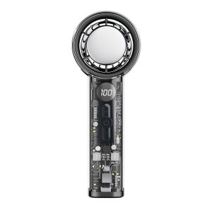 OFTBT Tốc độ gió 100 Quạt điện cao tốc Làm lạnh bán dẫn USB có thể sạc lại Quạt cầm tay di động Quạt turbo mạnh mẽ Màn hình kỹ thuật số LED Quạt nhỏ ngoài trời Dành cho du lịch cắm trại