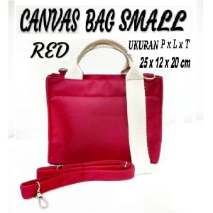 TAS MARCELLIVO CANVAS BAG SMALL RED