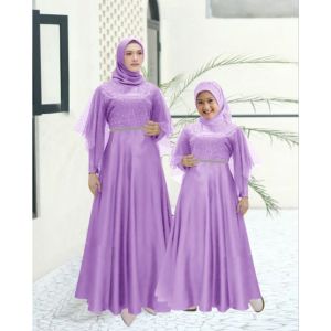 Gamis Terbaru Couple Kondangan Pasangan Ibu Dan Anak Maxi Couple Tiara  Matt Moscrepe fashion viral kekinian Good qualty premium