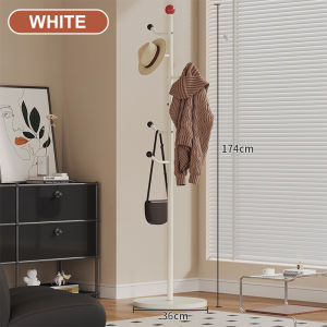 Borong365 Modern Freestanding Coat Rack with 6 Hooks Metal Coat Rack Stand Rak Penyangkut Berdiri Moden 6 Cangkuk