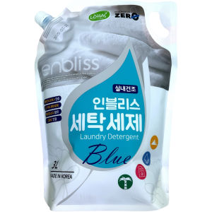 Enbliss Blue Laundry Detergent Refill Pack 1.8L / 3L Powerful Cleaning Baking Soda Made in Korea