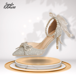 Sepatu hak tinggi high heels wanita elegan tipe runcing 6cm dan 8 cm S-26