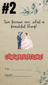 Customized Money Envelope for Wedding 15 PCS