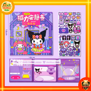 Sticker Nam Châm Size To | Bộ Sưu Tập Kuromi Melody Kitty Cinnamoroll Pompompurin Giúp Bé Trang Trí Tự Do Sáng Tạo