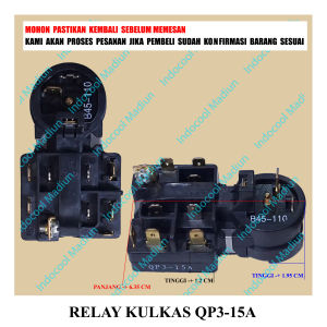 RQP3 RILAI / RELAY KULKAS / RELAY KULKAS QP3-15A