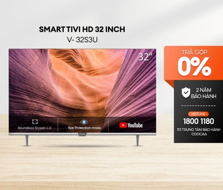 Smart Tivi Giá Rẻ Tv Hd Coocaa 32 Inch Wifi Model 32s3u Bảo Hành 24