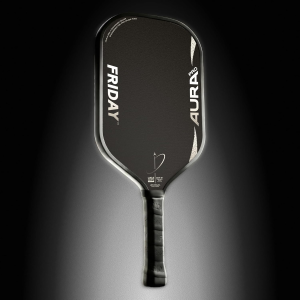 FRIDAY Aura Pro Pickleball Paddle (Gen IV Foam) — Maximum Power Explosive Pop Huge Sweet Spot Feel Spin-Grabbing Carbon Face Double-Thermoformed Durability (Single Paddle)