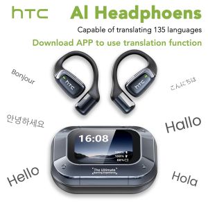 [AI Translator Earbuds]HTC NE25 Bluetooth Earphones LCD Touch Screen Sport Wireless Headphones Long Life with HD Mic2026