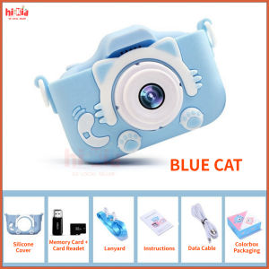 [SG Seller]kids Camera Kids Digital Camera Cute Children Camera 1080P Kids Digital Camera with 32GB TF Card Gifts for Boys Girls Age 3-8 (Pink)