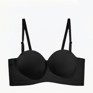 INTIMA Half-Cup Push Up Bra untuk wanita dada kecil menunjukkan seluar dalam lancar besar tak bertali bahu Anti lincir Anti-kendur tanpa wayar Bralette