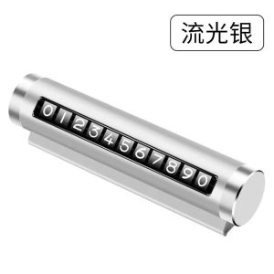 Universal Metal Car Temporary Parking Card Phone Number Plate Park Stop in Car Auto Accessories