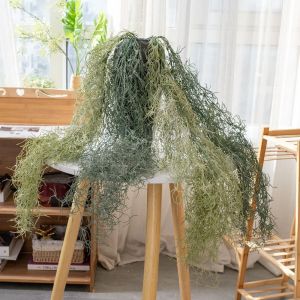 MIRELINA Wall Hanging Air Grass Artificial Plant Plastic Green Faux Long Grass Creative Scene Making Decorative Hanging Plant Home Decoration