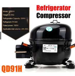 Refrigerator Compressor Horsepower QD91H R134a 220v Refrigeration Air Compressor