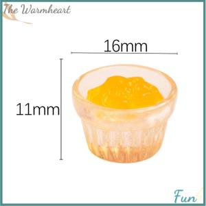【The Warmheart】 10pcs Dollhouse Miniature Food Play Scene Decoration Mini Strawberry Jam Mango Jam Doll Accessory Toys