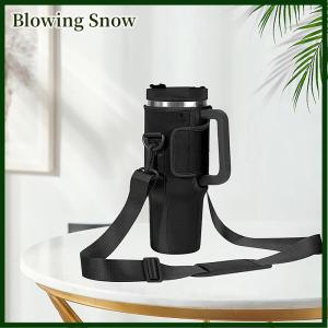 Blowing 40oz Water Bottle Carrier Bag Adjustable Shoulder Strap Mug Cups Sleeve Solid Color Bottle Holder For Outdoor Hiking