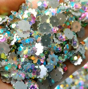 Payet Diamond Jahit Resin Pelangi Bunga Grade A Ukuran 8mm