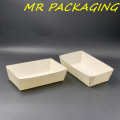 Paper Tray ( 50pcs± per packet ) Food Grade - Disposable Paper Tray - White / Brown. 