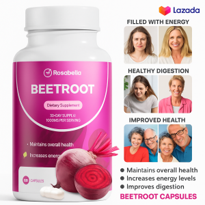 ✨【Natural Iron Supplement】Beetroot Capsules / Rich in Nitrates and Antioxidants / Improve Anemia and Boost Energy