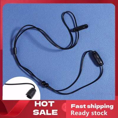 🚚【Local Express Delivery】🚚 High Quality Multipurpose Referee Whistle Rope Lanyard Black PVC Whistle Strap Long Lanyard Key Hanging Rope