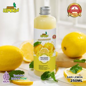 Sari Lemon / Air Lemon Murni / Minuman Diet 250ml - 500ml | Lemon California By Suur Lemoen ID