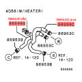 ท่อยางแอร์ ท่อยางฮีตเตอร์ MITSUBISHI TRITON, PAJERO SPORT (4D56) 2.5 (**แท้ศูนย์ 100%). 