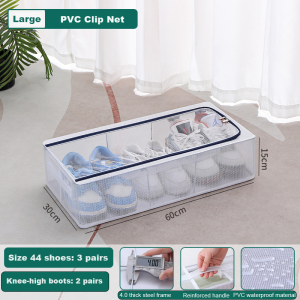 🚚SG Seller🚚Free installation shoe box/shoe bag storage box waterproof storage box home wardrobe storage box fabric toys books