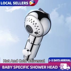 Heavy Duty Baby Shower Head Premium Soft Water Flow Universal Sprayer Nozzle With Pause Switch Safe