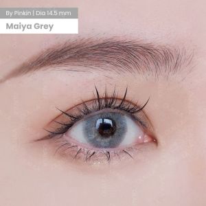 Softlens My Maiya Warna Grey Natural Lens 14mm By Pinkin softlens