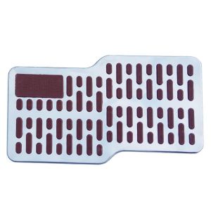 Dengan Pelat Baja Anti-Selip tambalan Alas Pedal Kaki Mobil Universal / Karpet Dasar Mobil