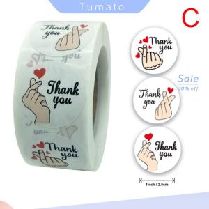 Tumato Flower Thank You Stickers Labels Gift Packaging Stickers Birthday Party Wedding