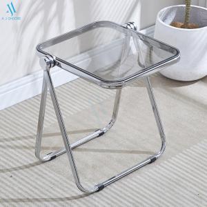 [SG Stock]Foldable coffee table bedroom sofa portable tea table acrylic dining chair folding chair
